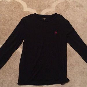 Ralph Lauren polo long sleeve tee black